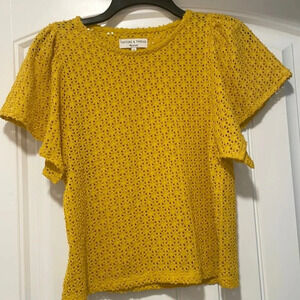 Madewell Blouse Mustard yellow blouse size XS